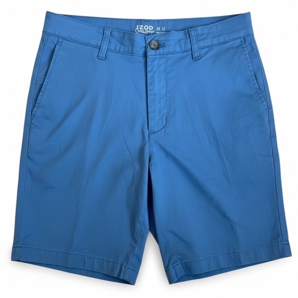 IZOD Saltwater Stretch Classic Fit Dockside Mens Shorts Size 30 Blue NWT‎